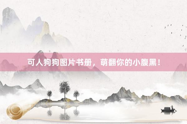 可人狗狗图片书册，萌翻你的小腹黑！